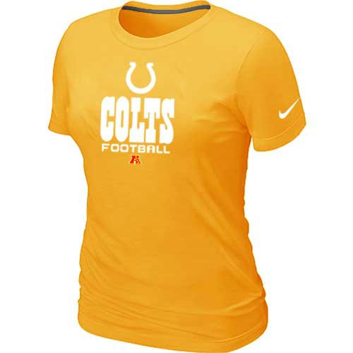 Nike Indianapolis Colts Women's Critical Victory NFL T-Shirt - Yellow